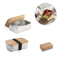 Vue générale SHINO. Lunch Box. Boîte hermétique en bambou de 800 ml | Krokrodeal