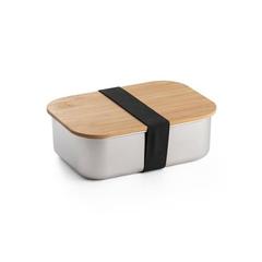 Vue SHINO. Lunch Box. Boîte hermétique en bambou de 800 ml de couleur beige| Krokrodeal