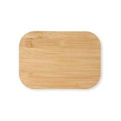 Vue SHINO. Lunch Box. Boîte hermétique en bambou de 800 ml de couleur beige| Krokrodeal