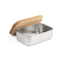Vue SHINO. Lunch Box. Boîte hermétique en bambou de 800 ml de couleur beige| Krokrodeal