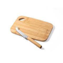 Vue Planche et couteaux à fromage - Cappero de couleur beige| Krokrodeal