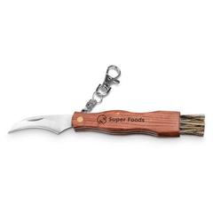 Vue Canif en acier inoxydable et bois - Gunter de couleur beige| Krokrodeal