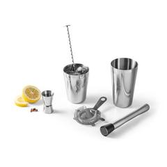 Vue Service à cocktail 6 pièces en acier inoxydable - Bramble de couleur gris| Krokrodeal