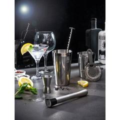 Vue générale Service à cocktail 6 pièces en acier inoxydable - Bramble | Krokrodeal