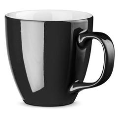 Vue Tasse en porcelaine avec hydroglaçage 450 mL - Panthony de couleur noir| Krokrodeal