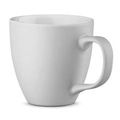 Vue Tasse en porcelaine avec hydroglaçage 450 mL - Panthony mat de couleur blanc| Krokrodeal