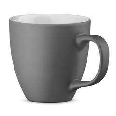 Vue Tasse en porcelaine avec hydroglaçage 450 mL - Panthony mat de couleur gris| Krokrodeal