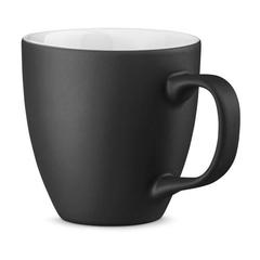 Vue Tasse en porcelaine avec hydroglaçage 450 mL - Panthony mat de couleur noir| Krokrodeal
