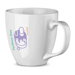 Vue Mug en porcelaine 450 mL - Panthony own de couleur blanc| Krokrodeal