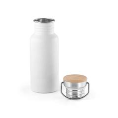 Vue Bouteille en acier inoxydable 540 mL - Oasis de couleur blanc| Krokrodeal