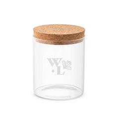 Vue Bocal en verre avec couvercle en bambou 700 ml - Spice 700 de couleur beige| Krokrodeal
