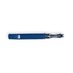 Vue Tire-bouchon en métal et PP - Malbec de couleur bleu| Krokrodeal