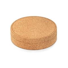 Vue Set à vin en bois et métal dans une boîte en liège - Moreto de couleur beige| Krokrodeal
