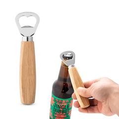 Vue générale Décapsuleur en métal et bois - Holz | Krokrodeal