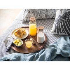 Vue générale Bouteille en verre avec couvercle en liège 800 ml - Jasmin 800 | Krokrodeal