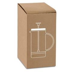 Vue Cafetière 600mL en verre borosilicate et acier inox - Jenson de couleur gris| Krokrodeal