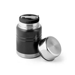 Vue Thermos alimentaires en acier inoxydable 550 mL - Gimlet de couleur noir| Krokrodeal