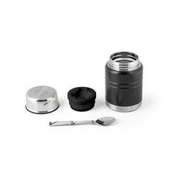Vue Thermos alimentaires en acier inoxydable 550 mL - Gimlet de couleur noir| Krokrodeal