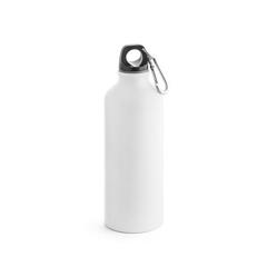 Vue Bouteille aluminium 550mL avec mousqueton - Collina de couleur blanc| Krokrodeal