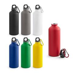 Vue générale Bouteille aluminium 550mL avec mousqueton - Collina | Krokrodeal