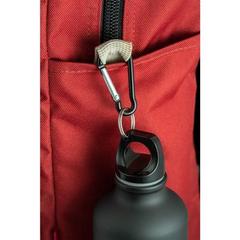 Vue Bouteille aluminium 550mL avec mousqueton - Collina de couleur noir| Krokrodeal