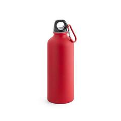 Vue Bouteille aluminium 550mL avec mousqueton - Collina de couleur rouge| Krokrodeal