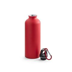 Vue Bouteille aluminium 550mL avec mousqueton - Collina de couleur rouge| Krokrodeal