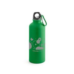 Vue Bouteille aluminium 550mL avec mousqueton - Collina de couleur vert| Krokrodeal