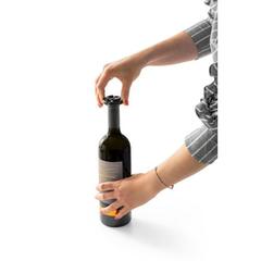 Vue Tire-bouchon électrique - Merlot de couleur noir| Krokrodeal