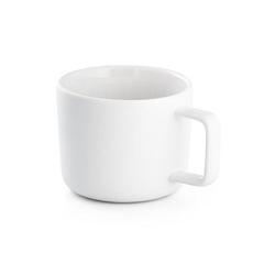 Vue Tasse en céramique 230 mL avec couvercle et base en bambou - Fangio de couleur blanc| Krokrodeal