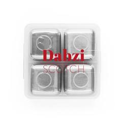 Vue Jeu de cubes réutilisables en acier inoxydable - Glacier de couleur gris| Krokrodeal