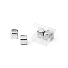 Vue Jeu de cubes réutilisables en acier inoxydable - Glacier de couleur gris| Krokrodeal