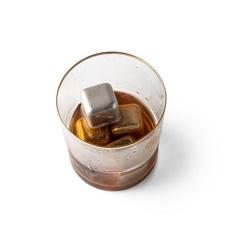 Vue Jeu de cubes réutilisables en acier inoxydable - Glacier de couleur gris| Krokrodeal