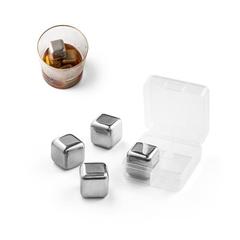 Vue générale Jeu de cubes réutilisables en acier inoxydable - Glacier | Krokrodeal