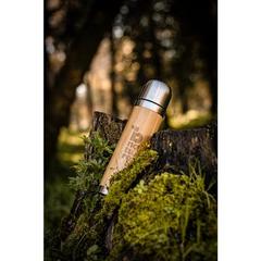 Vue générale Thermos 450mL en bambou et acier inox - Ceylon | Krokrodeal