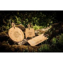 Vue générale Planche ronde en bambou - Caraway round | Krokrodeal