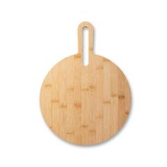 Vue Planche ronde en bambou - Caraway round de couleur beige| Krokrodeal