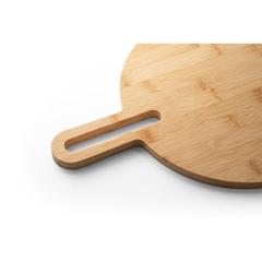 Vue Planche ronde en bambou - Caraway round de couleur beige| Krokrodeal