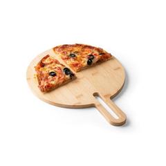 Vue Planche ronde en bambou - Caraway round de couleur beige| Krokrodeal