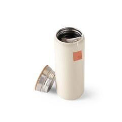 Vue Thermos en acier inoxydable 600 ml - Lavine 600 de couleur beige| Krokrodeal