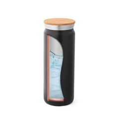 Vue Thermos en acier inoxydable 600 ml - Lavine 600 de couleur noir| Krokrodeal