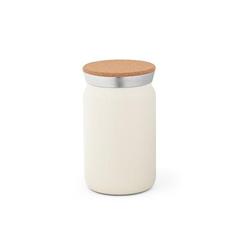 Vue Bouteille thermique en acier inoxydable de 350 mL - Lavine 350 de couleur beige| Krokrodeal