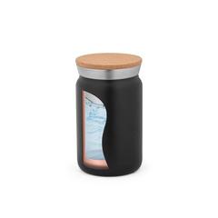 Vue Bouteille thermique en acier inoxydable de 350 mL - Lavine 350 de couleur noir| Krokrodeal