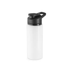Vue Bouteille de sport en 90% aluminium recyclé 660 mL - Shawn de couleur blanc| Krokrodeal