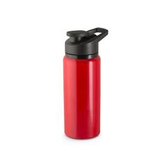 Vue Bouteille de sport en 90% aluminium recyclé 660 mL - Shawn de couleur rouge| Krokrodeal