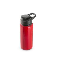Vue Bouteille de sport en 90% aluminium recyclé 660 mL - Shawn de couleur rouge| Krokrodeal
