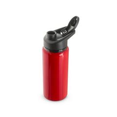 Vue Bouteille de sport en 90% aluminium recyclé 660 mL - Shawn de couleur rouge| Krokrodeal