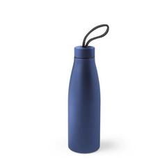 Vue Bouteille en acier inoxydable recyclé à 90% (710 mL) - Morgan de couleur bleu| Krokrodeal