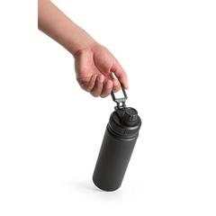 Vue Bouteille en acier inoxydable recyclé à 90% (570 mL) - Federer de couleur noir| Krokrodeal