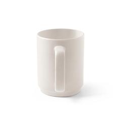 Vue Tasse en céramique avec corps cylindrique 330 mL - Mighty de couleur blanc| Krokrodeal